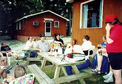 At the Reel 'n' Trigger: Beth, Doc, Tom, BC, Linda, Nora?, Rosie, Gail, WJaKe